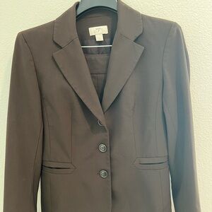 Professional brown Ann Taylor Loft full suit size 4 good condition.